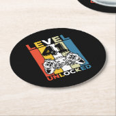 誕生日第41レベルのロック解除された41ゲームヴィンテージ ラウンドペーパーコースター (アングル)