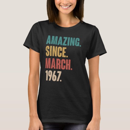 誕生日第56回デコレーション1967年3月より Tシャツ (正面)