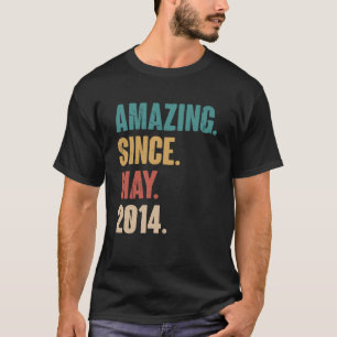 誕生日第9飾り2014年5月から素晴らしい Tシャツ