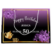 誕生日紅茶パーティー名 ラージペーパーバッグ (正面)