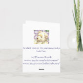 誕生日紙ドールテディカード カード (裏面)