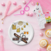 誕生日紙プレート,ビール ペーパープレート (パーティー)