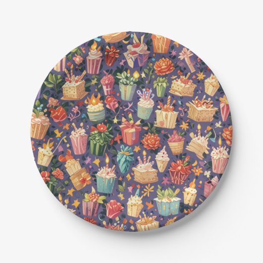 誕生日紙プレート ペーパープレート (正面)