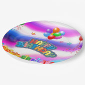 誕生日紙プレート ペーパープレート (アングル)