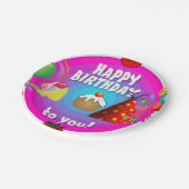 誕生日紙プレート ペーパープレート (アングル)