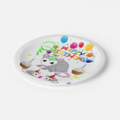 誕生日紙プレート、ポストサム紙プレート ペーパープレート (アングル)