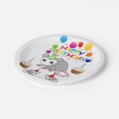 誕生日紙プレート、ポッサム ペーパープレート (アングル)