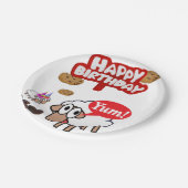 誕生日紙プレート、ラム ペーパープレート (アングル)