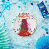 誕生日紙プレート、レッドカーペット ペーパープレート (パーティー)