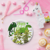 誕生日紙プレート、恐竜 ペーパープレート (パーティー)