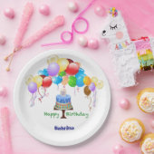 誕生日紙 ペーパープレート (パーティー)