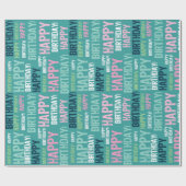 誕生日紙 ラッピングペーパー (フラット)