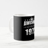 誕生日素晴らしことわざ1972年以降 コーヒーマグカップ (正面左)