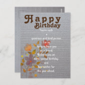 誕生日素晴らしカード ポストカード (正面/裏面)