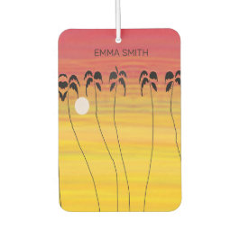 誕生日素晴らしトロピカルサンセット カーエアーフレッシュナー