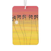 誕生日素晴らしトロピカルサンセット カーエアーフレッシュナー (裏面)