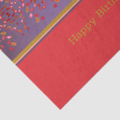 誕生日組織のプラムピンクとマスタード 薄葉紙 (詳細)