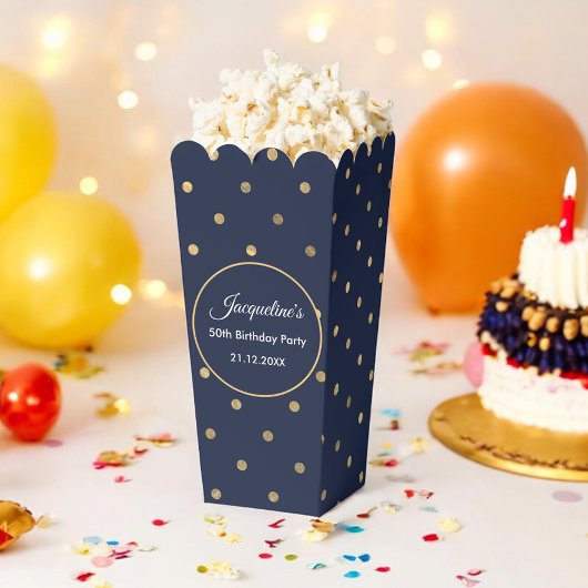 誕生日結婚ズブルー水玉模様シックビーフボックス フェイバーボックス