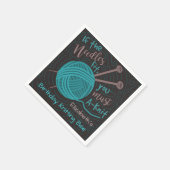 誕生日編み物ビーパーティー | おもしろい編み物糸 スタンダードカクテルナプキン (角)