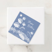 誕生日美しい白吹い花の風CC1280 フェイバータグ (インサイチュ)