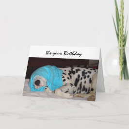 誕生日老齢幸せではない、犬とユーモア カード