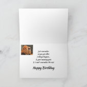 誕生日老齢記憶喪失笑うライオン カード (内部)