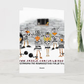 誕生日背後バー:監獄誕生日カード カード (裏面)