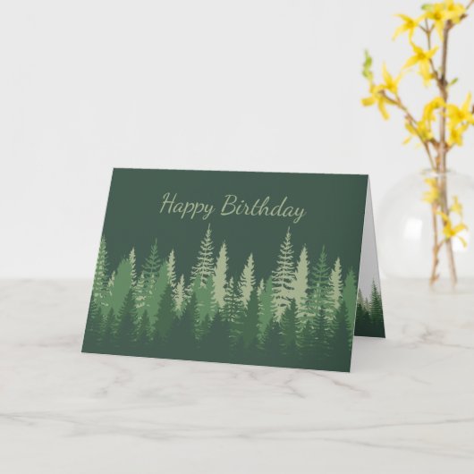 誕生日自然セラピーフォレスト自然接続 カード (黄色い花)