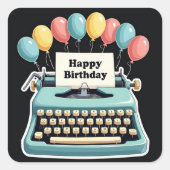 誕生日至福 スクエアシール (正面)