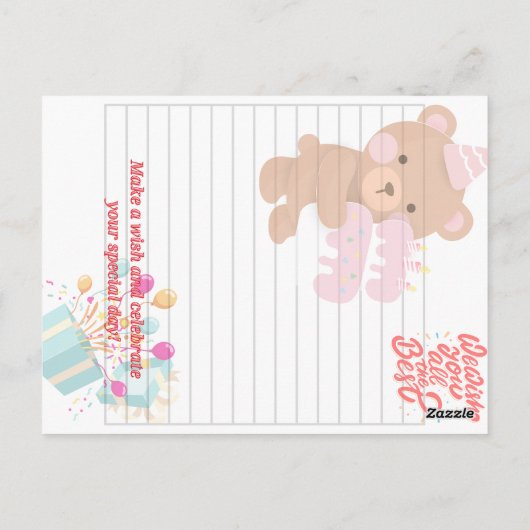 誕生日至福 ポストカード (裏面)