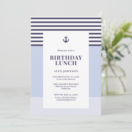 誕生日航海のシーパーティー 招待状 (スタンド正面)