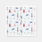誕生日航海のパーティーのアクセサリー スタンダードカクテルナプキン (正面)