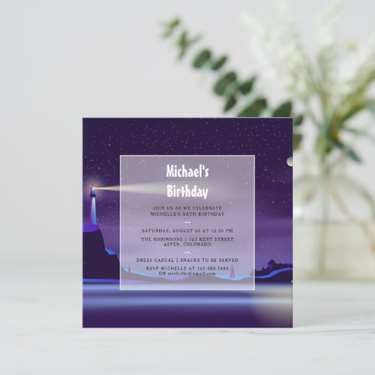 誕生日航海のパーティーの招待 招待状 (スタンド正面)