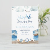 誕生日航海のパーティーの招待 招待状 (スタンド正面)