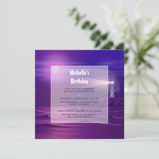 誕生日航海のパーティーの招待 招待状 (スタンド正面)