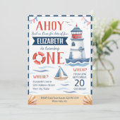 誕生日航海のパーティーの招待 招待状 (スタンド正面)