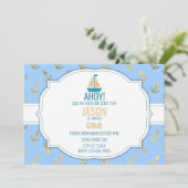 誕生日航海のボーイ招待状 招待状 (スタンド正面)