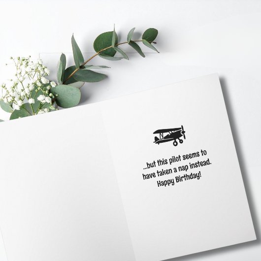 誕生日航空パイロットドッグ航空おもしろい機 カード
