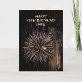 誕生日花火 カード (正面)
