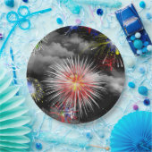 誕生日花火 ペーパープレート (パーティー)