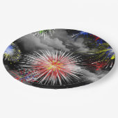 誕生日花火 ペーパープレート (アングル)