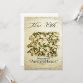 誕生日花11月30日「ベビーの息」 カード (正面/裏面インサイチュ)