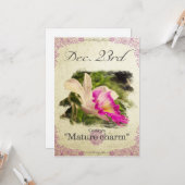 誕生日花12月23日「キャトレヤ」 カード (正面/裏面インサイチュ)
