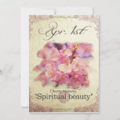 誕生日花4月1日 カード (正面)