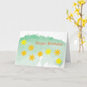 誕生日花 カード (黄色い花)