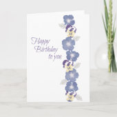 誕生日花 カード (正面)