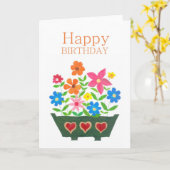 誕生日花 カード (黄色い花)