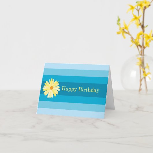 誕生日花 カード (黄色い花)