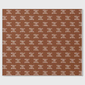 誕生日茶色さび名 ラッピングペーパー (フラット)