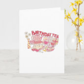 誕生日茶 カード (黄色い花)